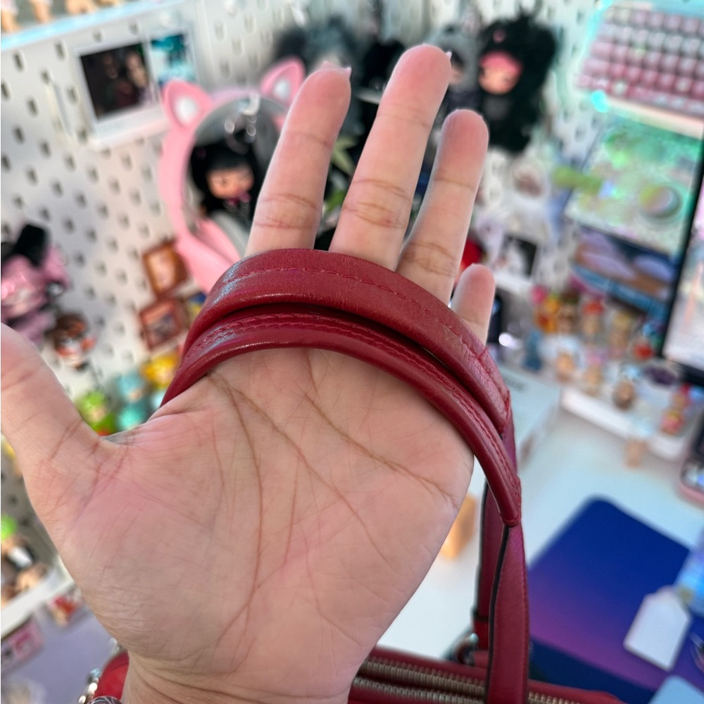 Coach Red Bonnie Satchel Double Zip - Picture 3 of 11